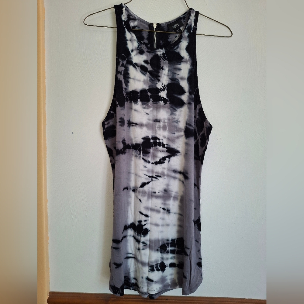 NWOT Mossimo Black and White Tie-Dye Tunic